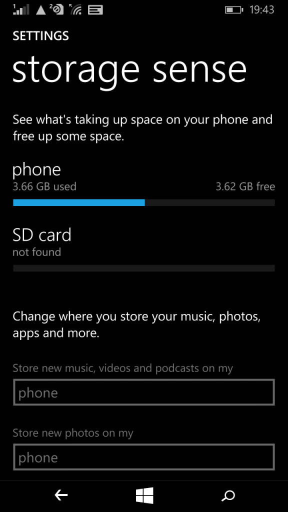 Microsoft Lumia XL_storage