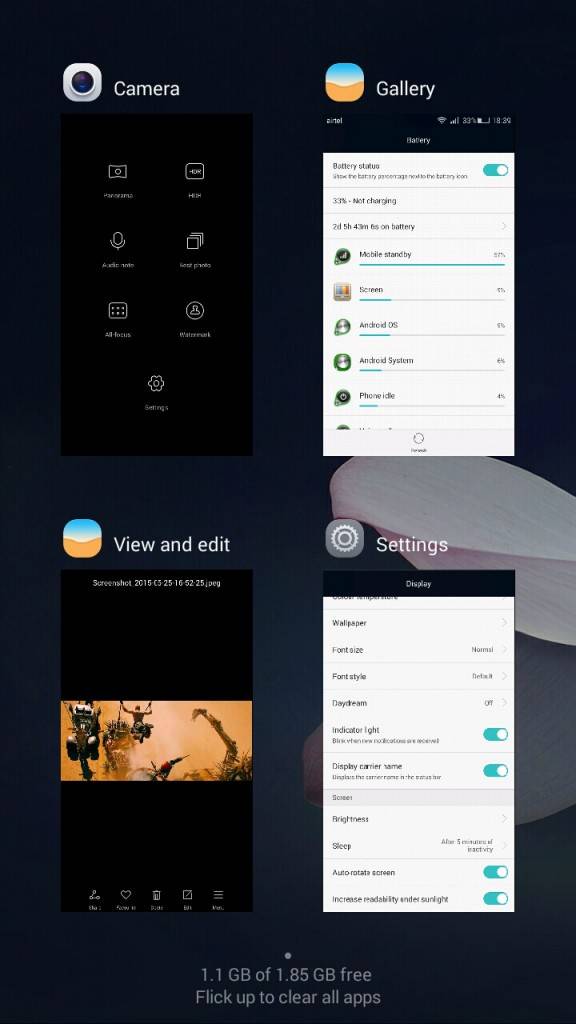 Honor 4C_recent apps