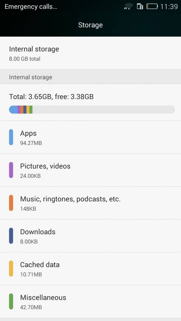 Honor 4C_storage