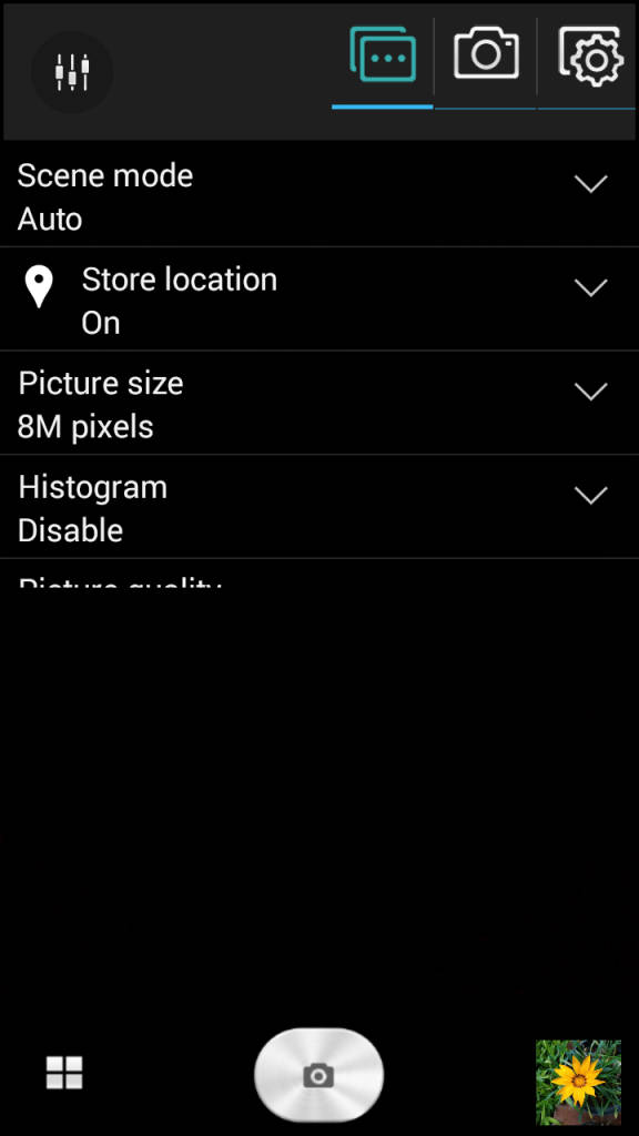 Lenovo A6000 Plus_camera settings