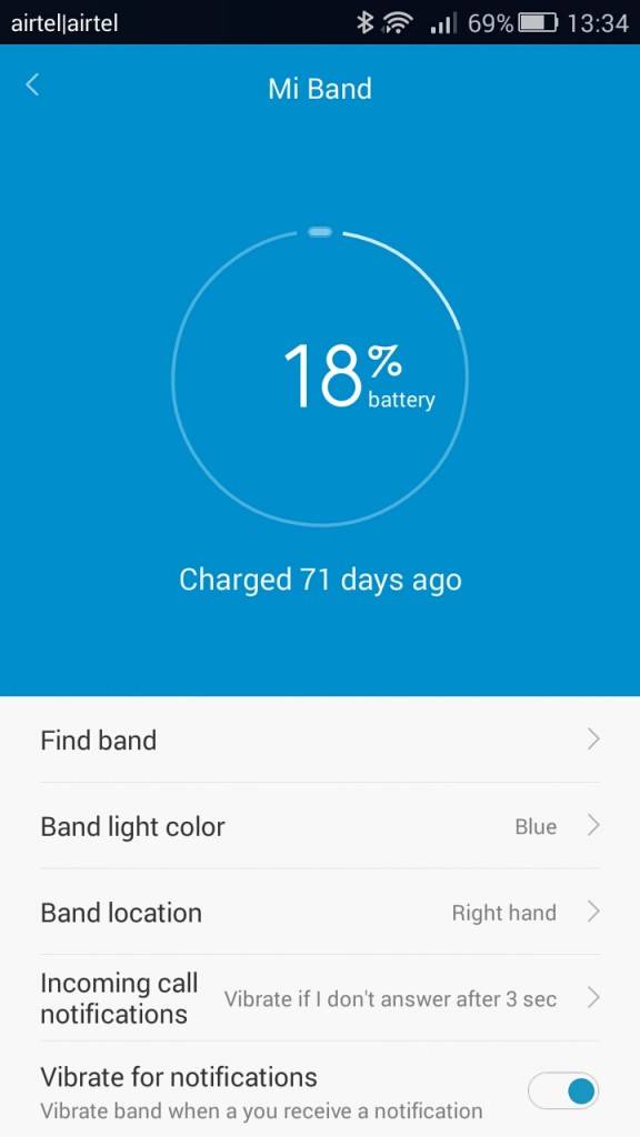 Xiaomi Mi Band_battery life