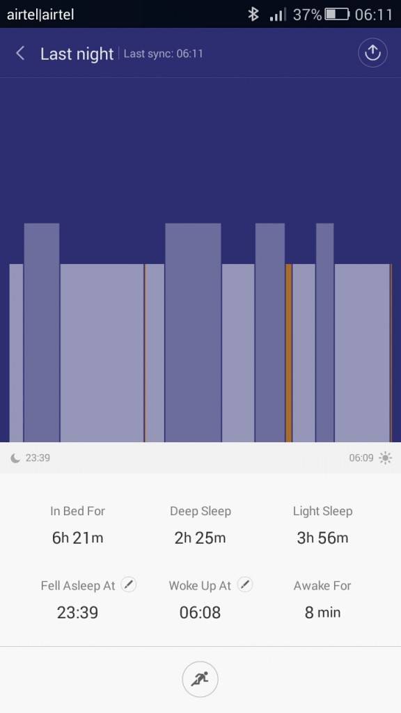 Xiaomi Mi Band_sleep data