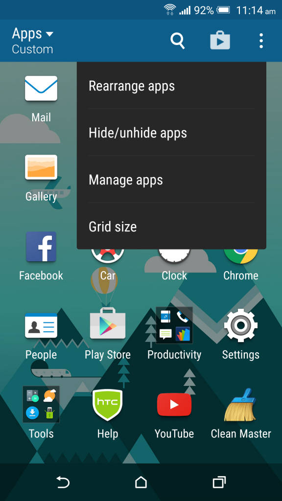 HTC One M9+_App drawer