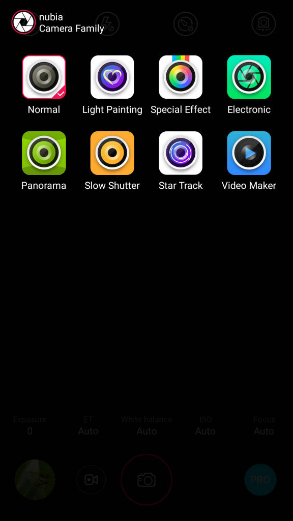 nubia Z9 mini_camera modes
