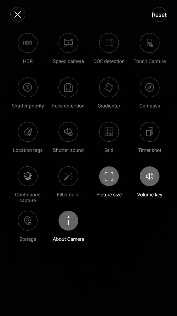 nubia Z9 mini_camera settings