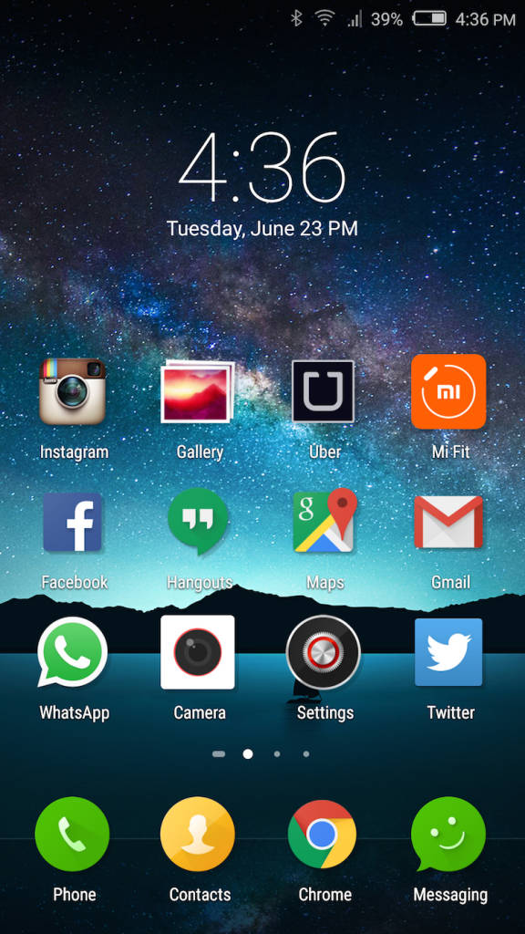 nubia Z9 mini_homescreen