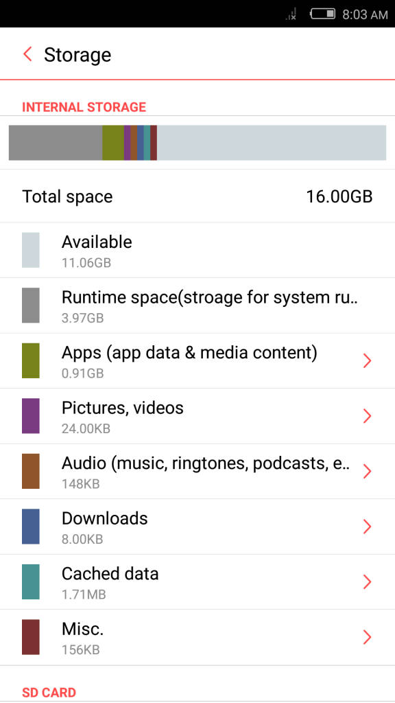 nubia Z9 mini_storage