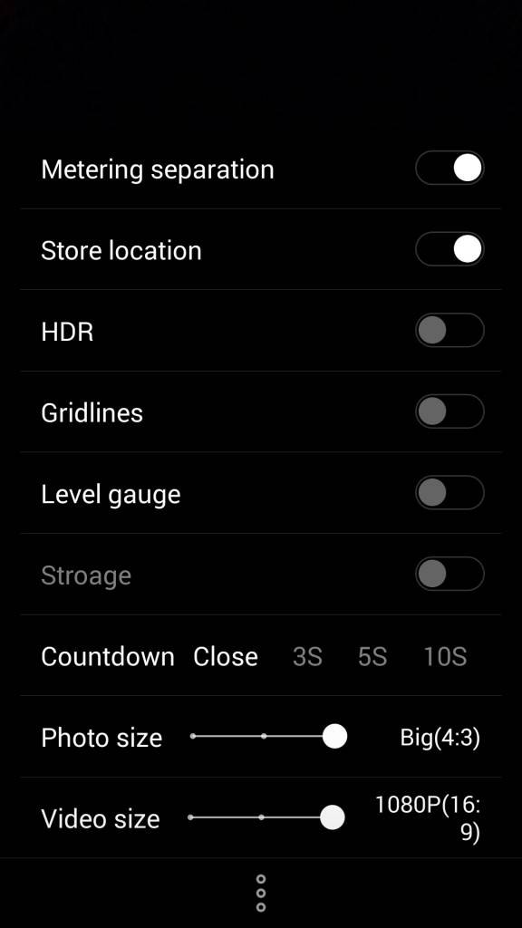 MEIZU m2 note_camera settings