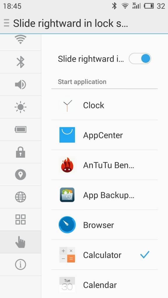 MEIZU m2 note_lockscreen gesture