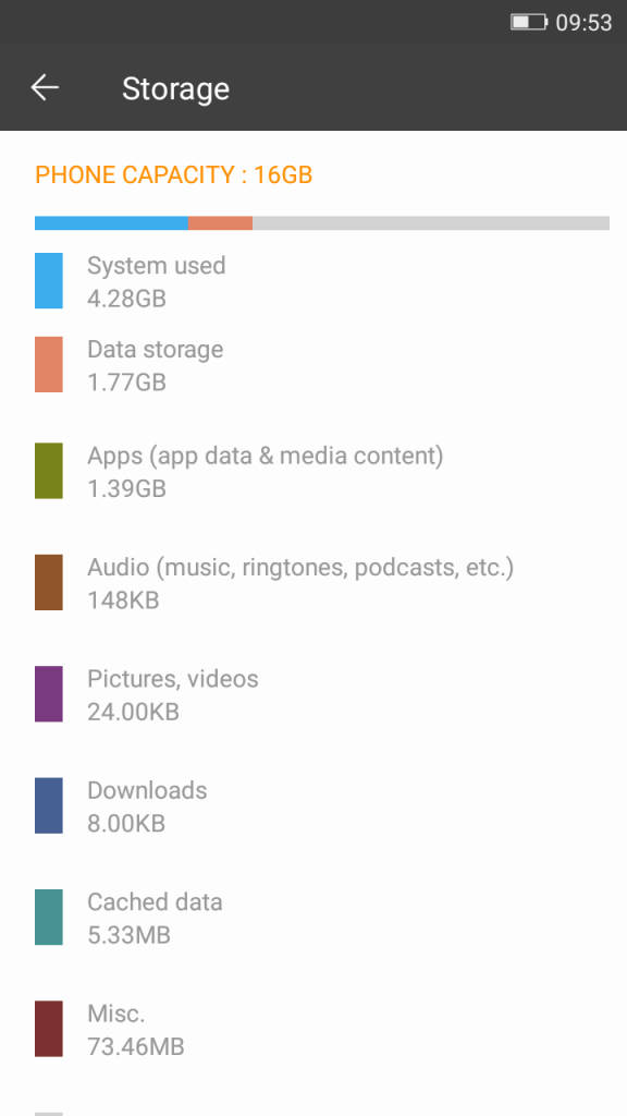 Gionee Marathon M4_storage