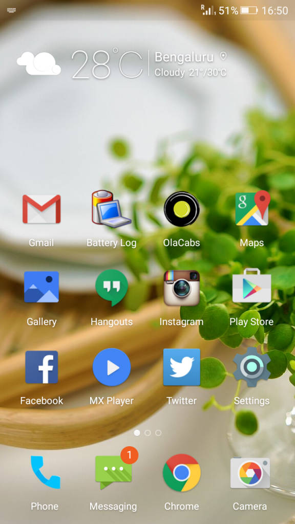 Gionee Marathon M4_homescreen