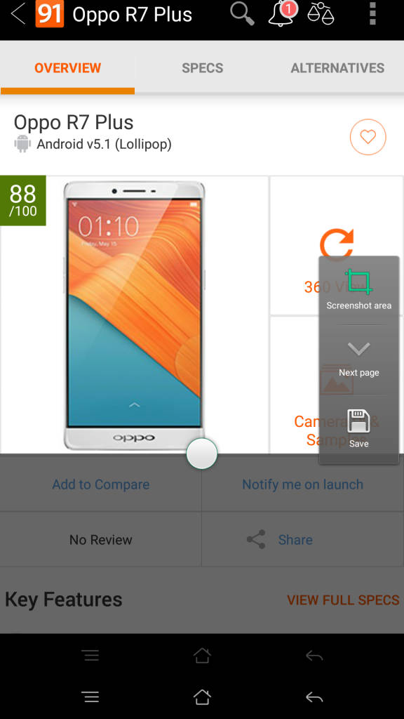 OPPO R7 Plus_screenshot feature