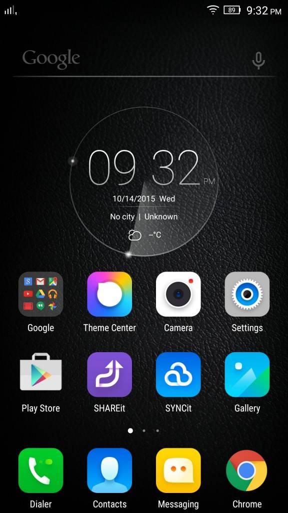 Lenovo Vibe Shot_homescreen