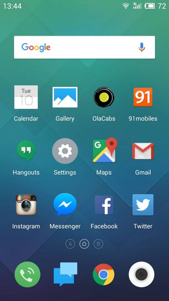 Meizu m2_homescreen