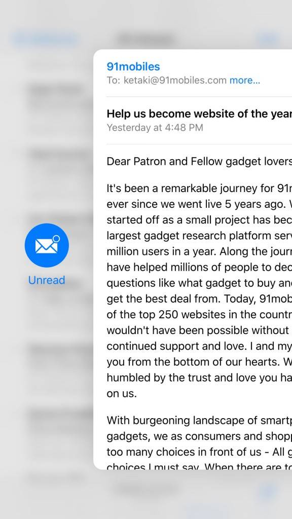 iPhone 6s Plus_Mail Peek