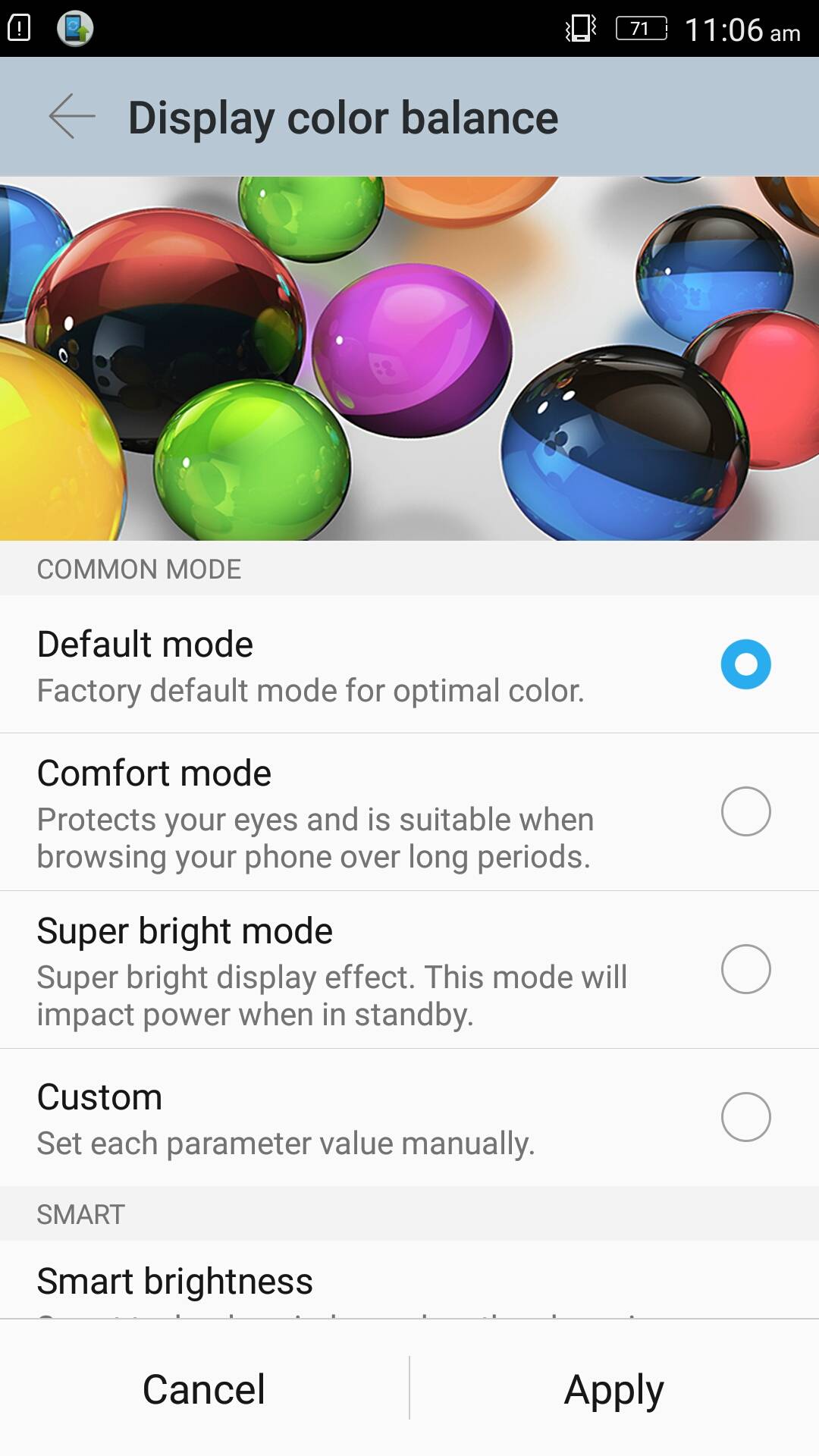 Lenovo Vibe P1_display settings