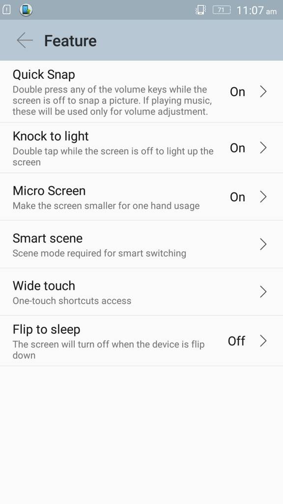 Lenovo Vibe P1_gestures