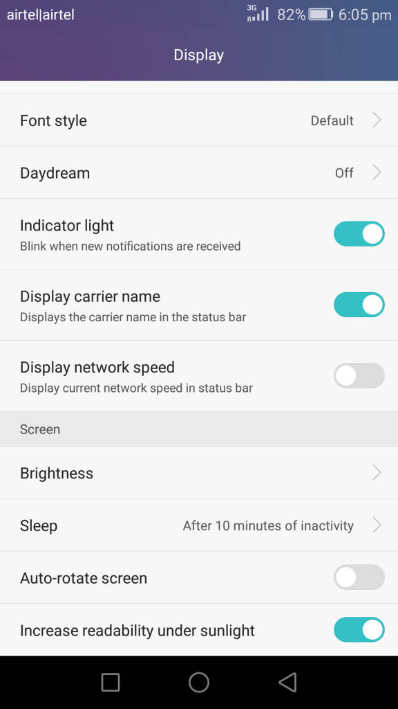 Honor 5X_Display settings_2