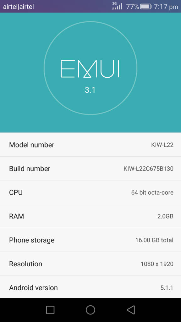 Honor 5X_about phone