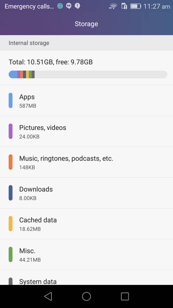 Honor 5X_storage