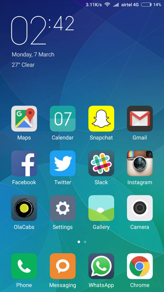 Xiaomi Redmi Note 3_homescreen