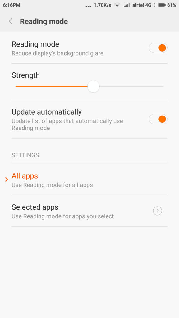 Xiaomi Redmi Note 3_reading mode