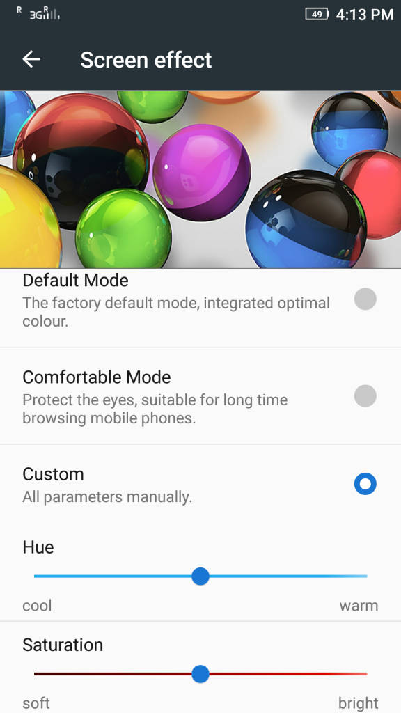 Lenovo Vibe K5 Plus_display effect