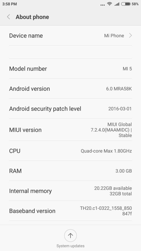 Xiaomi Mi 5_about phone