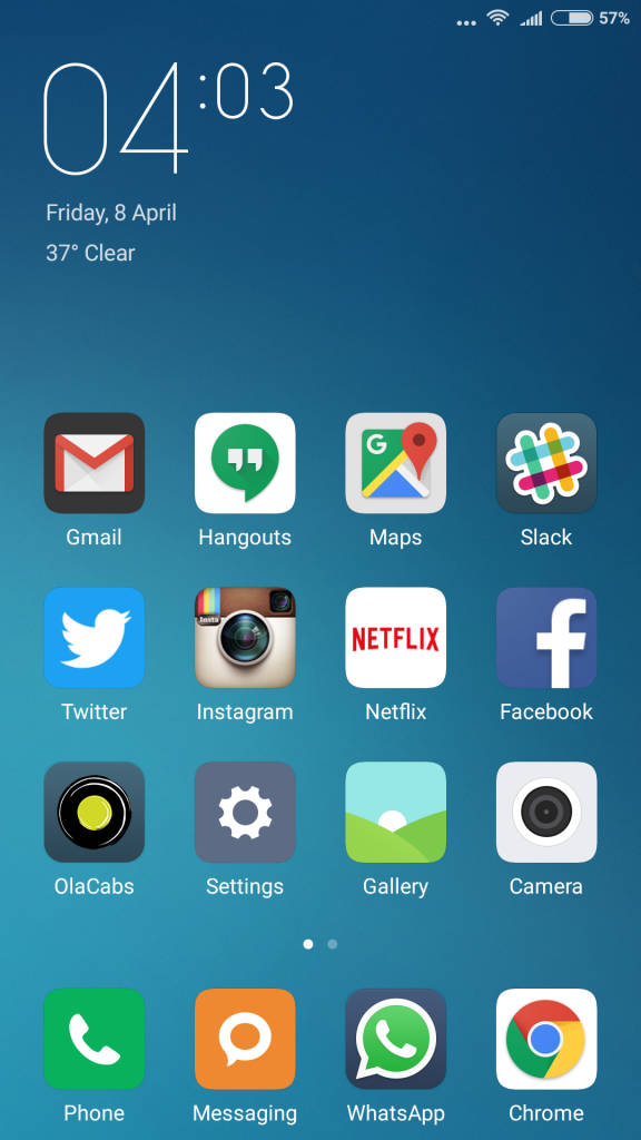 Xiaomi Mi 5_homescreen