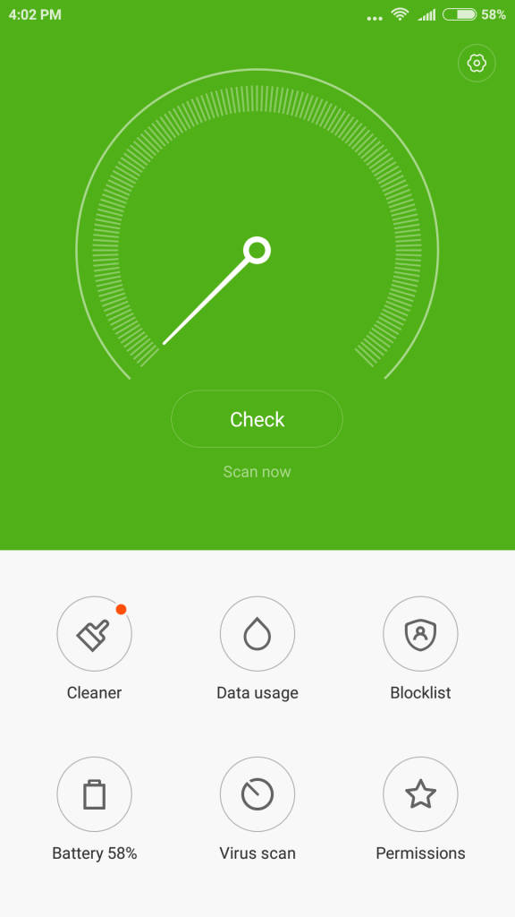 Xiaomi Mi 5_security center