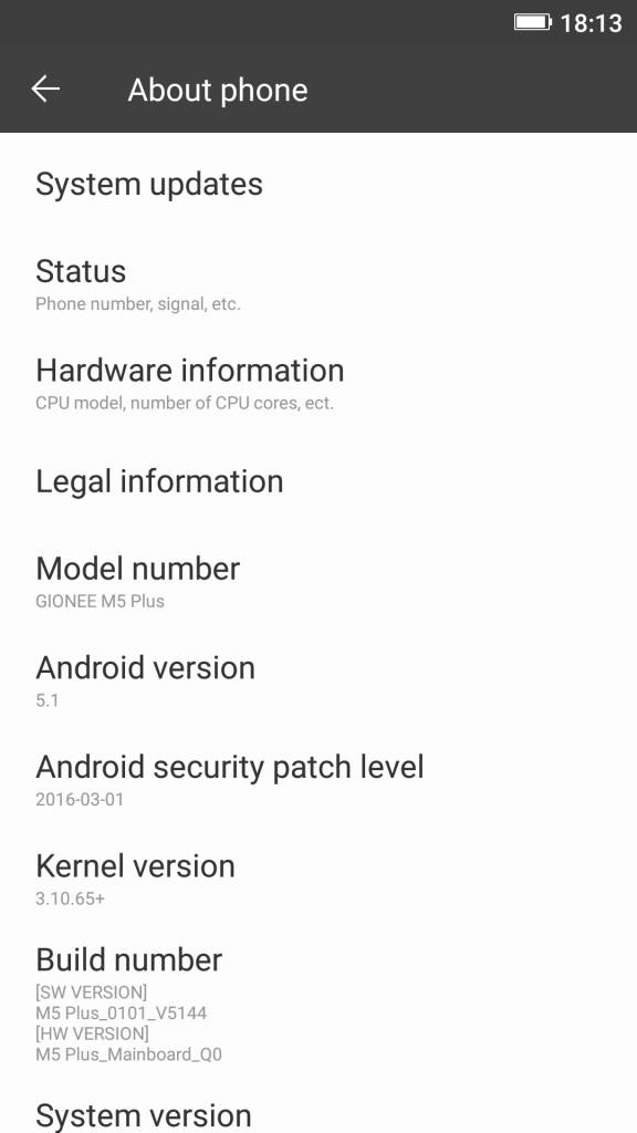 Gionee Marathon M5 Plus_about phone