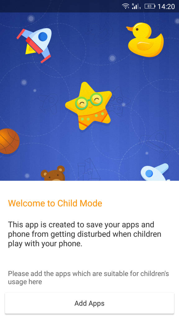 Gionee Marathon M5 Plus_child mode