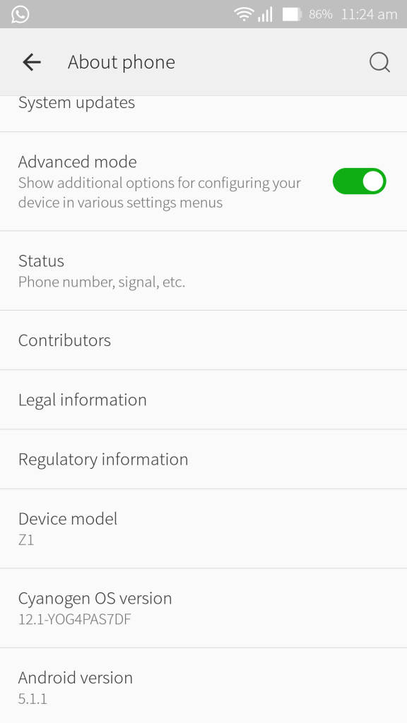 Lenovo ZUK Z1_about phone