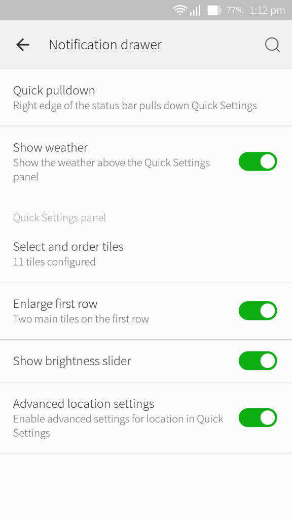 Lenovo ZUK Z1_notifications