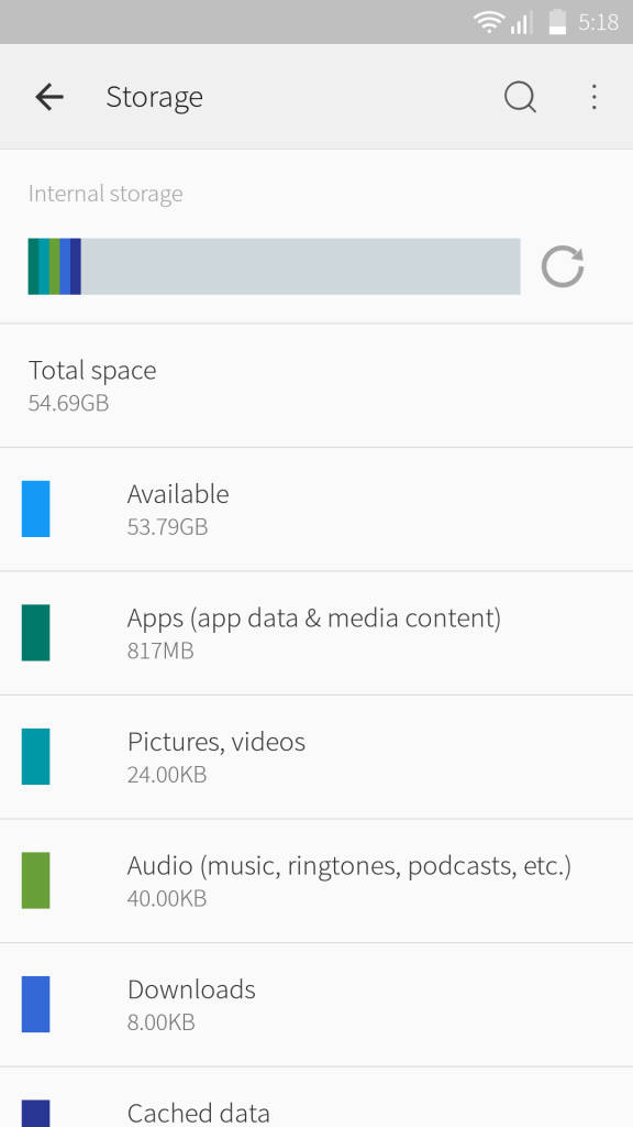 Lenovo ZUK Z1_storage