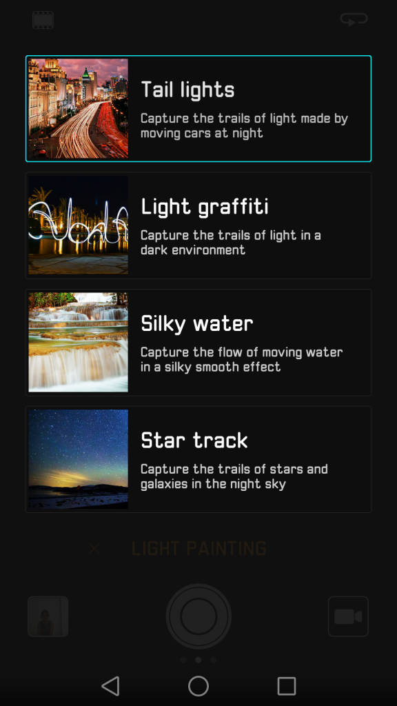 Huawei P9_camera Light painting