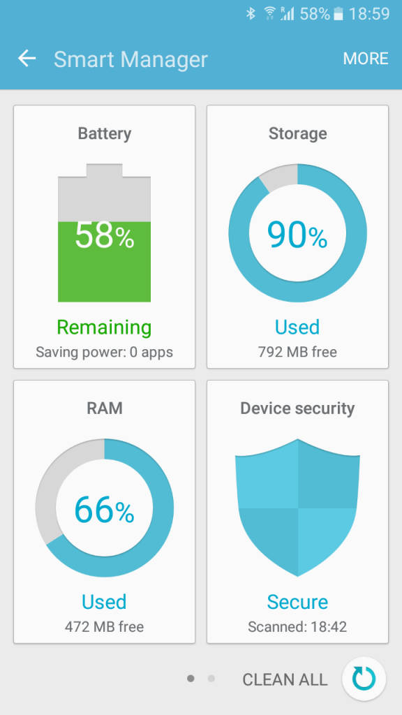 Samsung Galaxy J2_smart manager