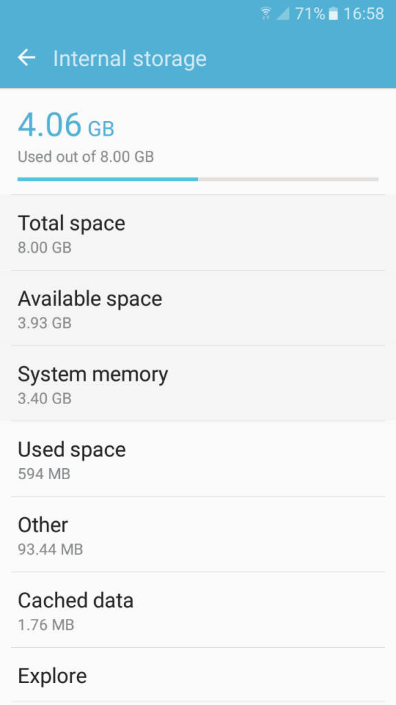 Samsung Galaxy J2_storage