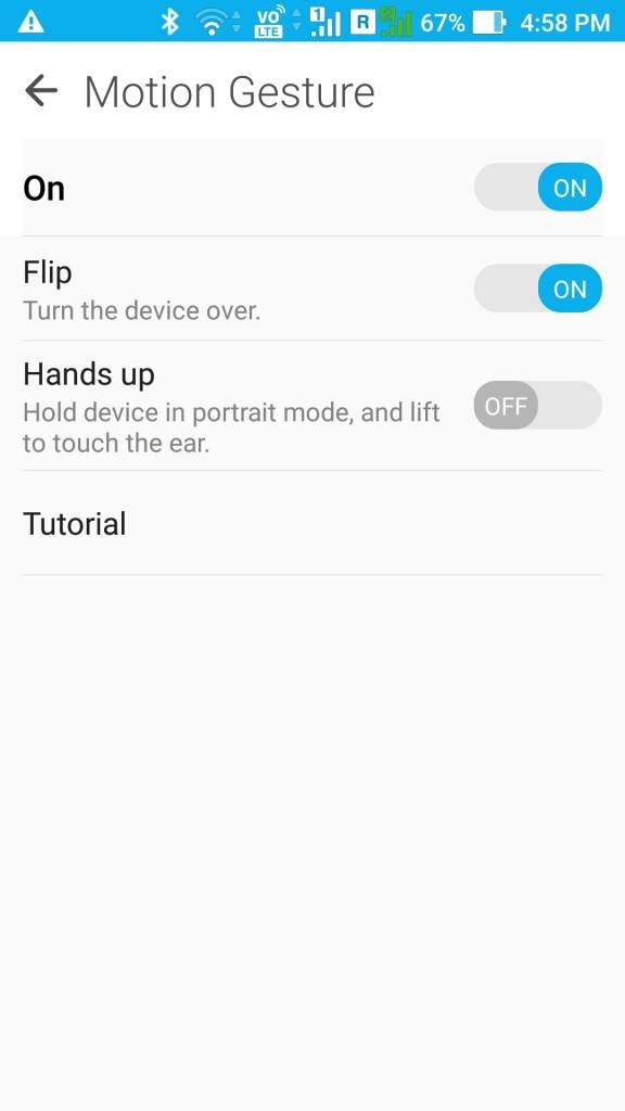 ASUS ZenFone 3_motion gesture