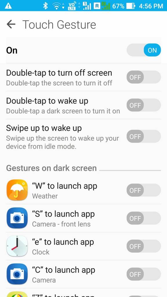 ASUS ZenFone 3_touch gesture