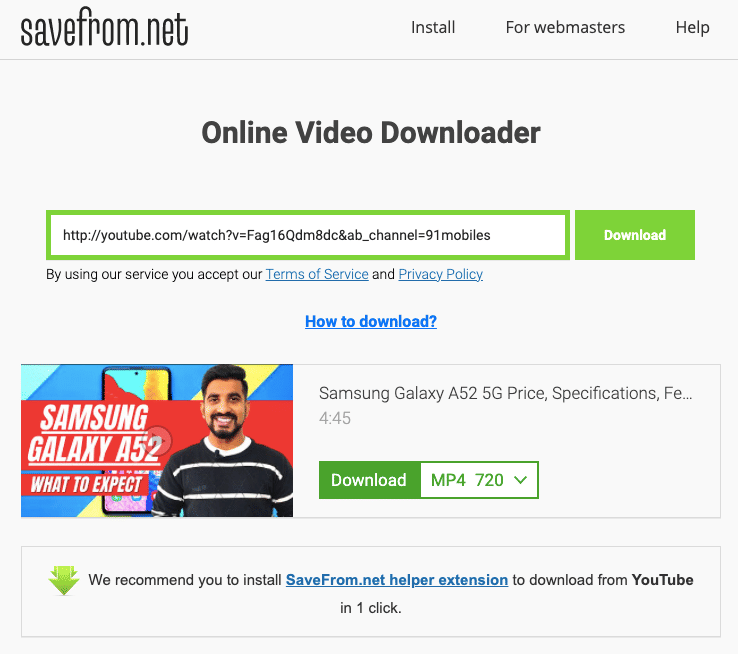 youtube video download online cc