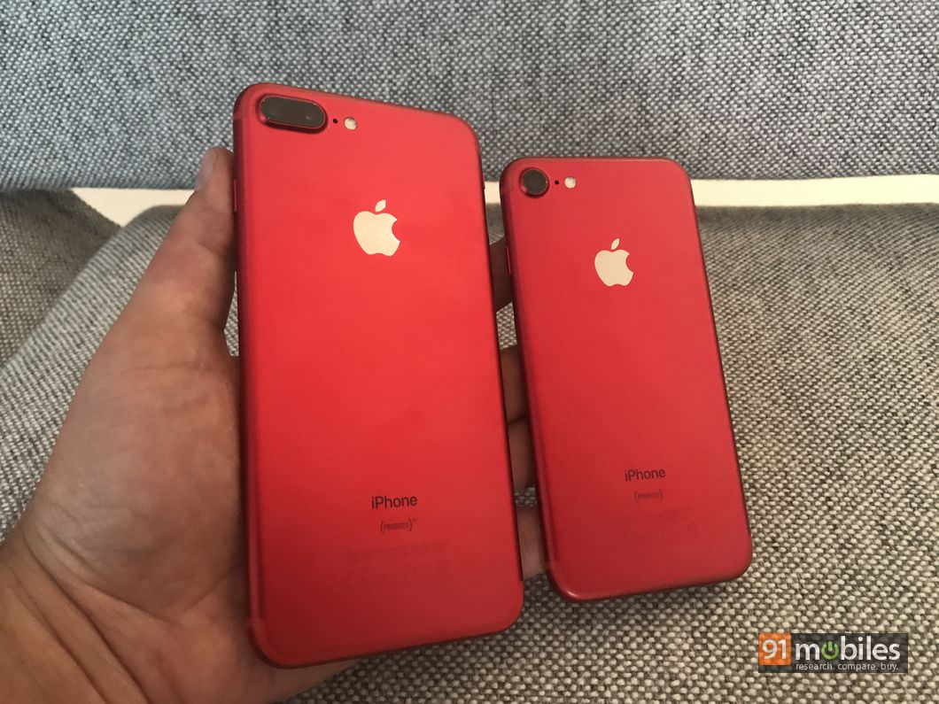 Apple Iphone 7 And 7 Plus Product Red In Pictures 91mobiles Com