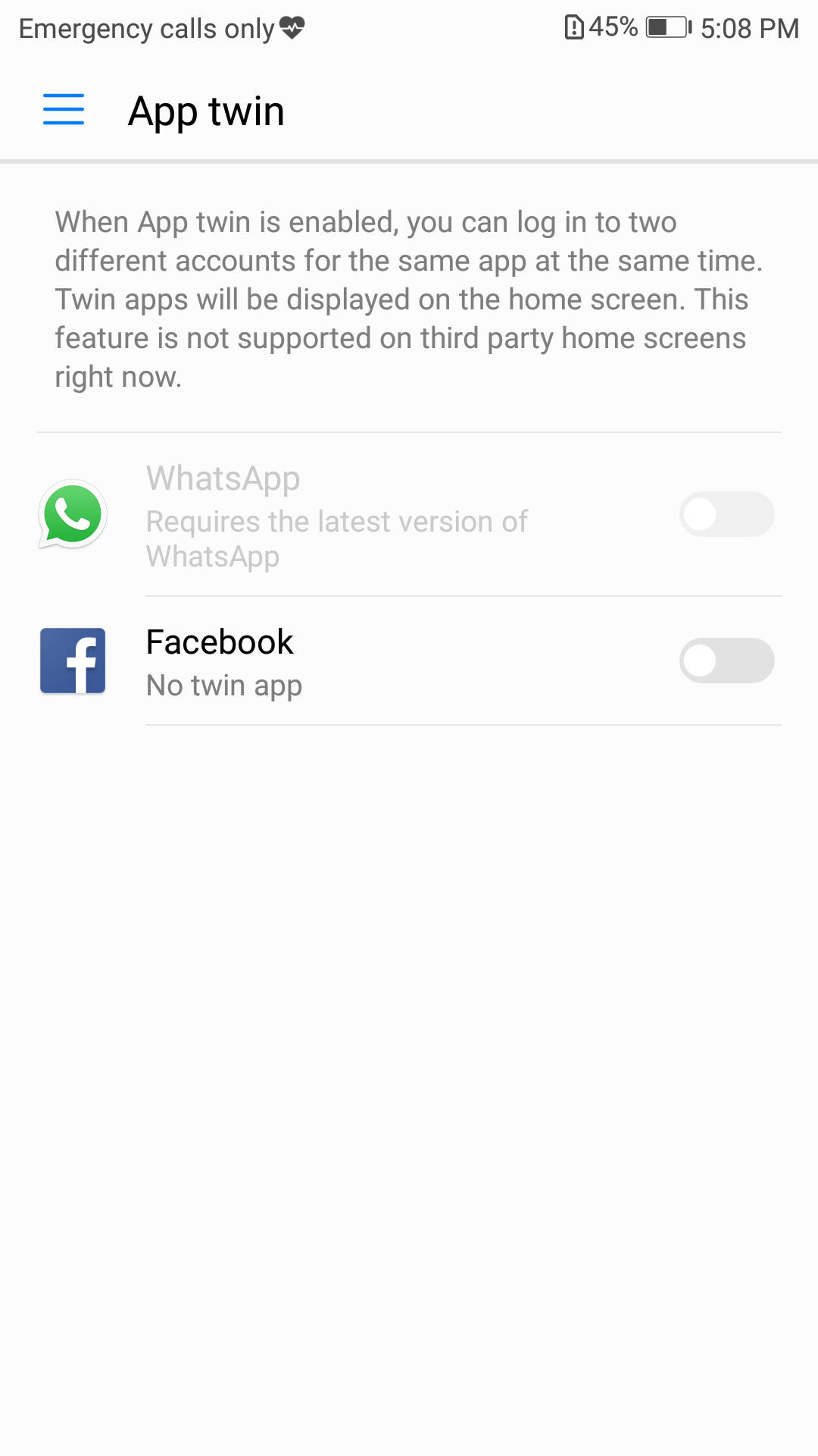 Huawei P10_app twin