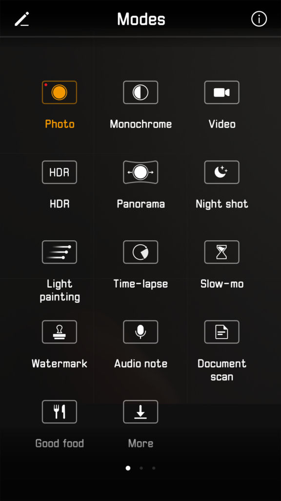 Huawei P10_camera_shooting modes