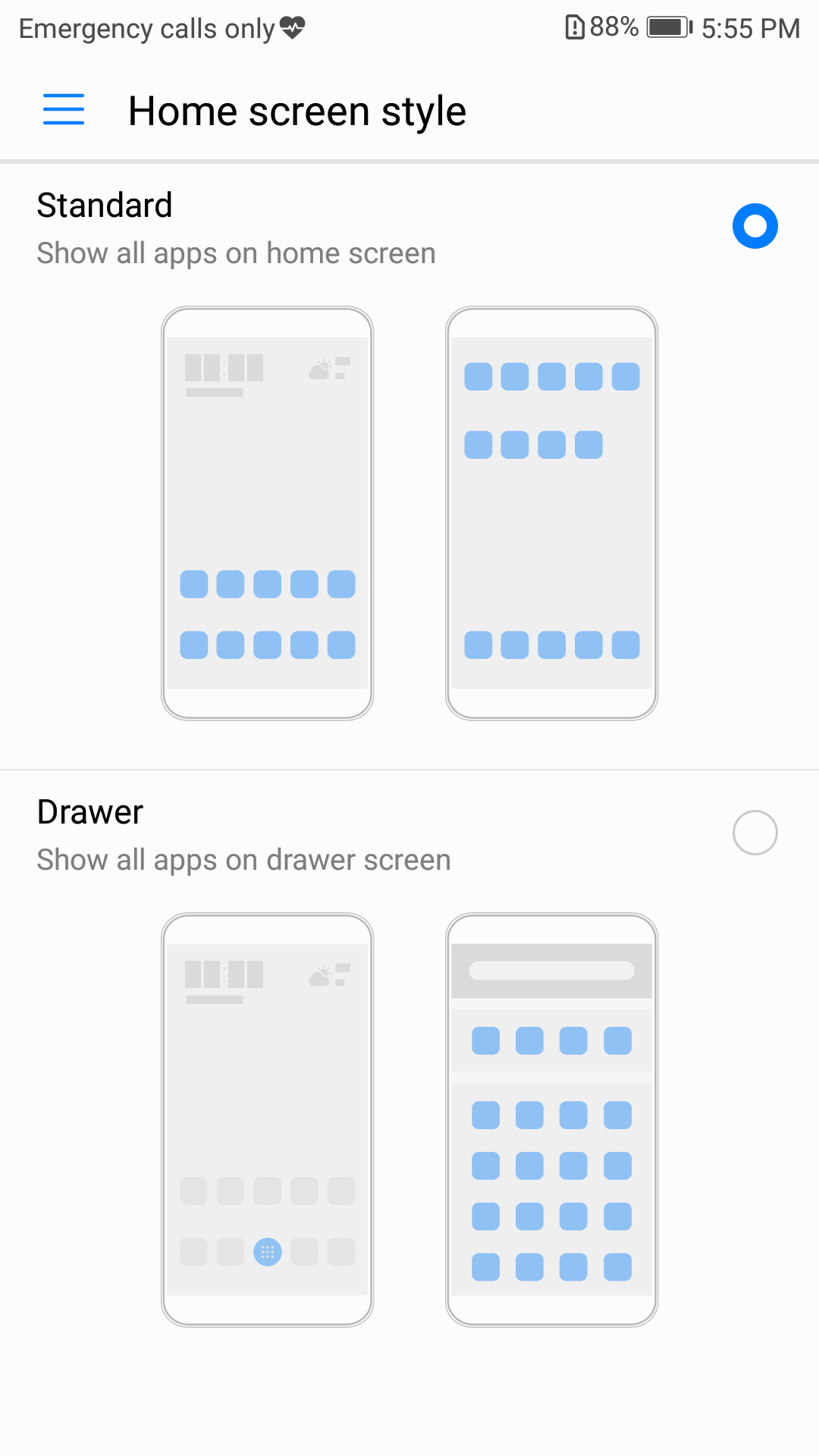 Huawei P10_home screen style