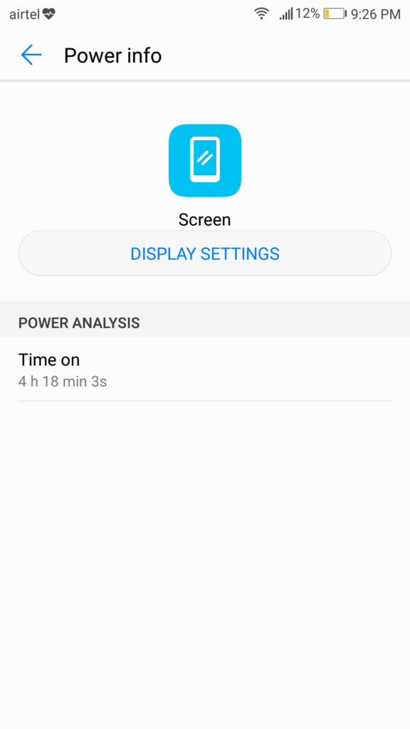 Huawei P10_screen on time