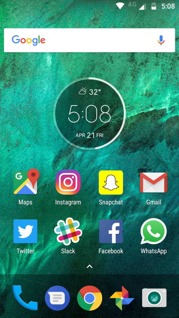 Moto G5_homescreen