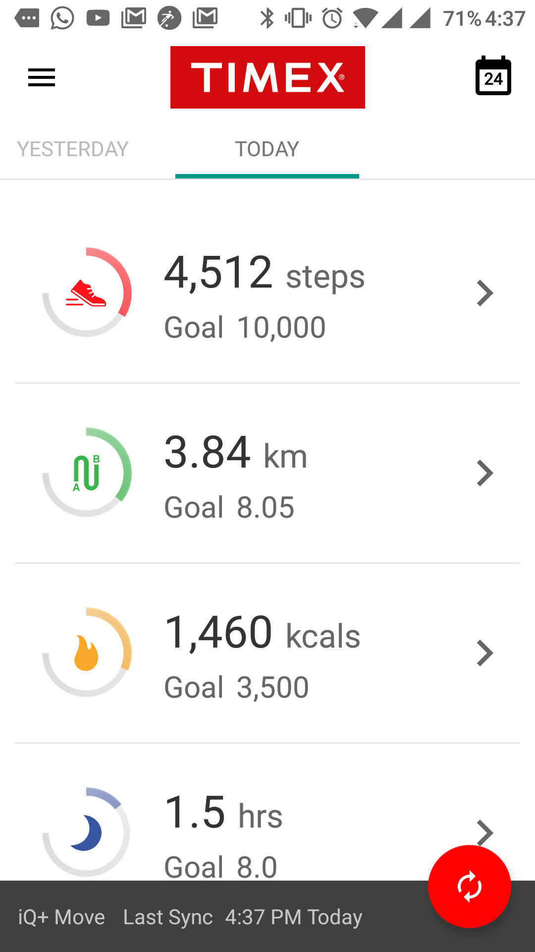 TImex IQ+ Move app 1