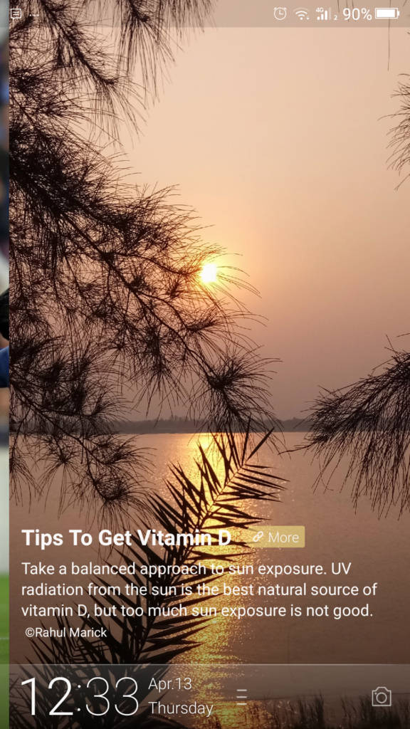 Gionee A1_lockscreen