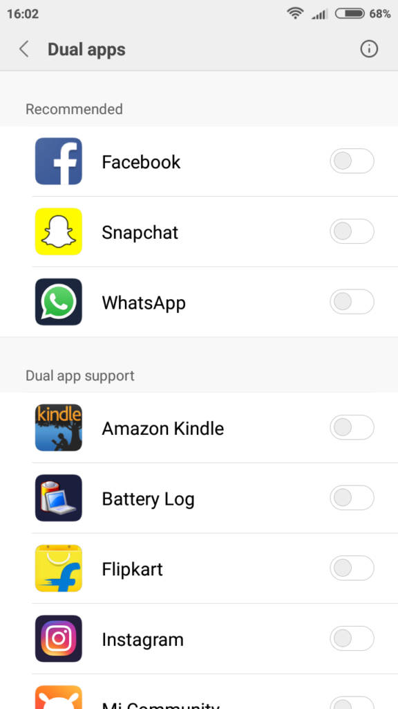Xiaomi Redmi 4_Dual apps